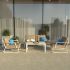 Лаунж зона Ideal Patio ESTIVO бежевая - белый каркас