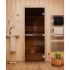Дверь для бани DoorWood Эталон Бронза 2000х800, 10 мм, 3 петли, коробка - листв. порода