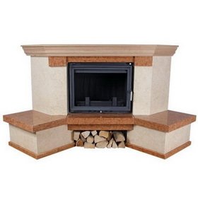 Каминная облицовка Kratki Bella угловая (Maja, Antek) фото