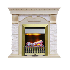 Портал Dimplex Dublin арочный сланец крем (классика Opti-Myst и Optiflame) фото