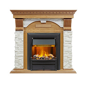 Портал Dimplex Dublin арочный сланец белый (классика Opti-Myst и Optiflame) фото