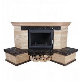 Каминная облицовка Kratki Etna угловая (Maja, Antek) фото