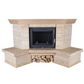 Каминная облицовка Kratki Taormina угловая (Oliwia, Wiktor) фото